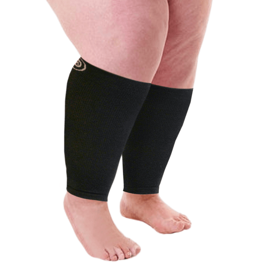 WIDE Calf Compression Sleeves 20-30 mmHg | Plus Size (1 Pair)